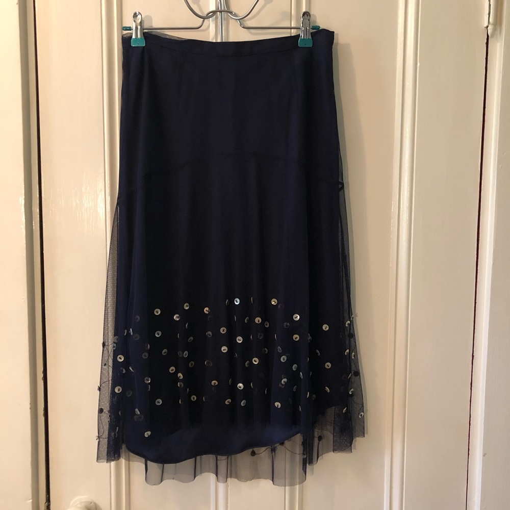 Gorgeous blue Lela Rose skirt with sequin details